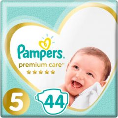 Pampers Premium Care Πάνες με Αυτοκόλλητο No. 5 για 11-16kg 44τμχ
