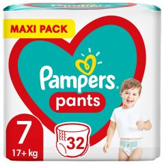 Pampers Pants Πάνες Βρακάκι No. 7 για 17+kg 32τμχ
