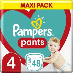 Pampers Pants Πάνες Βρακάκι No. 4 για 9-15kg 48τμχ