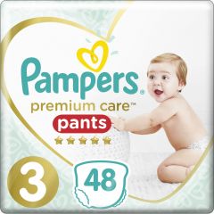 Pampers Premium Care Pants Πάνες Βρακάκι No. 3 για 6-11kg 48τμχ
