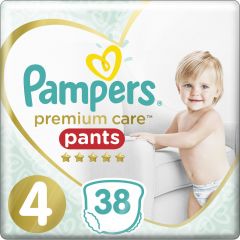 Pampers Premium Care Pants Πάνες Βρακάκι No. 4 για 9-15kg 38τμχ