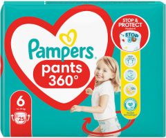 Pampers Pants Πάνες Βρακάκι No. 6 για 14-19kg 25τμχ